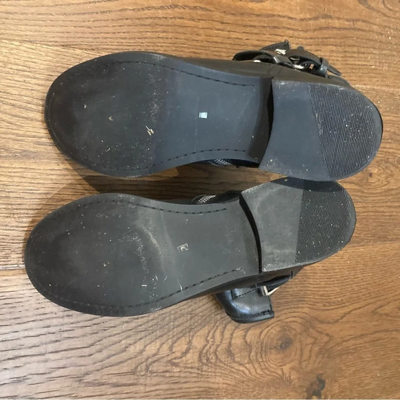 STEVE MADDEN Sz 7 Moto Style Zipper Buckle Booties - Picture 15 of 15